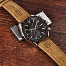 BENYAR Brand Men Watches Luxury Brown Leather Strap Waterproof Quartz Watch Chronograph Men Relogio Masculino 5140