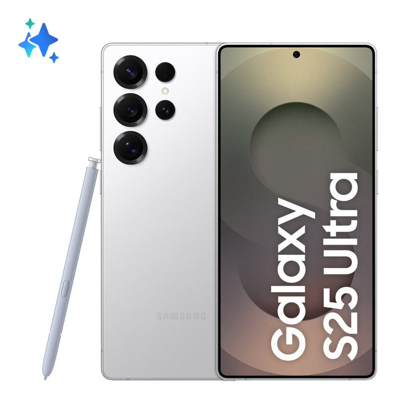 Samsung Galaxy S25 Ultra 5G - 256GB de Armazenamento, 12GB de RAM, Câmera Quádrupla - Prata Titânio