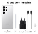 Samsung Galaxy S25 Ultra 5G - 256GB de Armazenamento, 12GB de RAM, Câmera Quádrupla - Prata Titânio