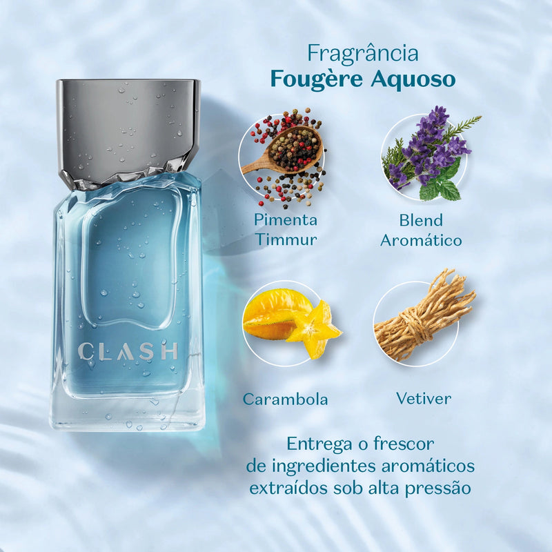 Clash Desodorante Colônia Boticário Eau de toilette 100ml