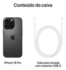 Apple iPhone 16 Pro (1 TB) - Titânio-preto - Distribuidor Autorizado